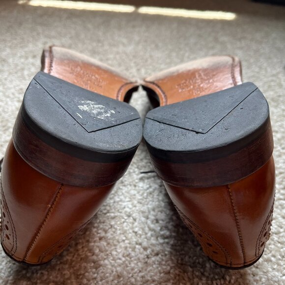 Allen Edmonds Strand Mens Cap Toe Oxford Dress Shoes 9.5 D Walnut Brown Leather - Picture 9 of 9